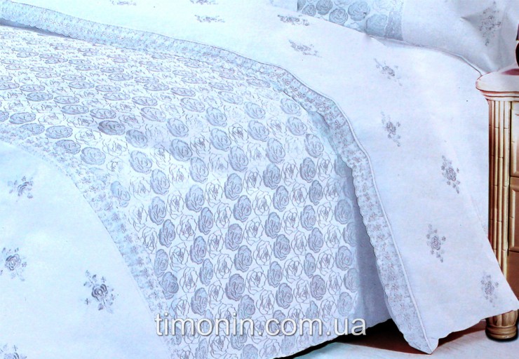 Постельное белье сатин жаккард с вышивкой артикул 088 - 3
